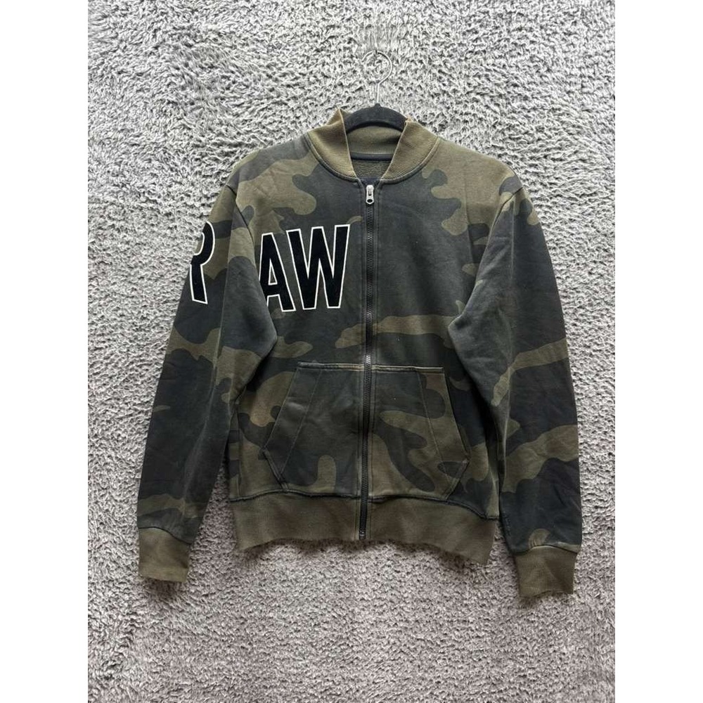 G-Star Raw Cotton-Blend Camo Sicha Full-Zip Bomber Multicolor Mens Size S